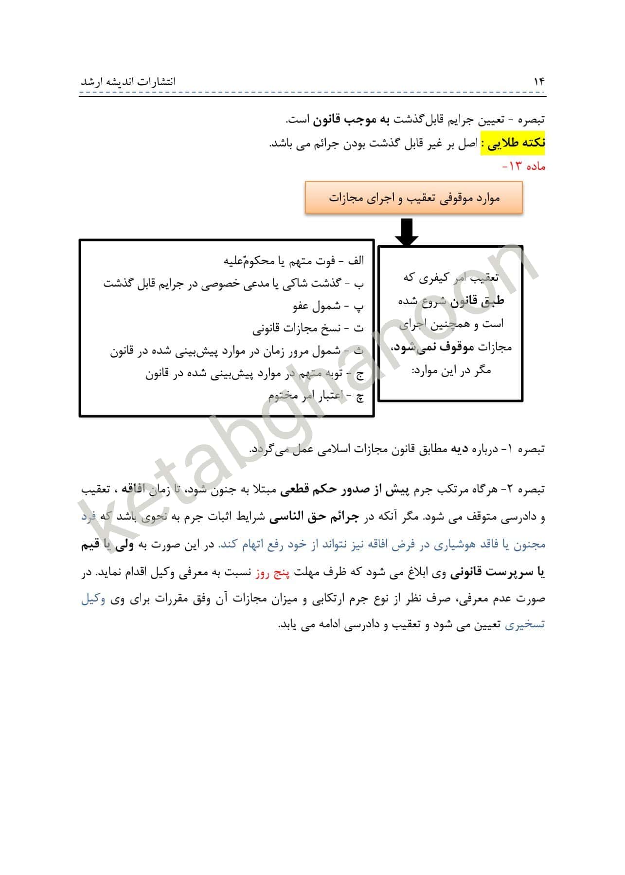 نکات طلایی نموداری آیین دادرسی کیفری زهرا معصومی