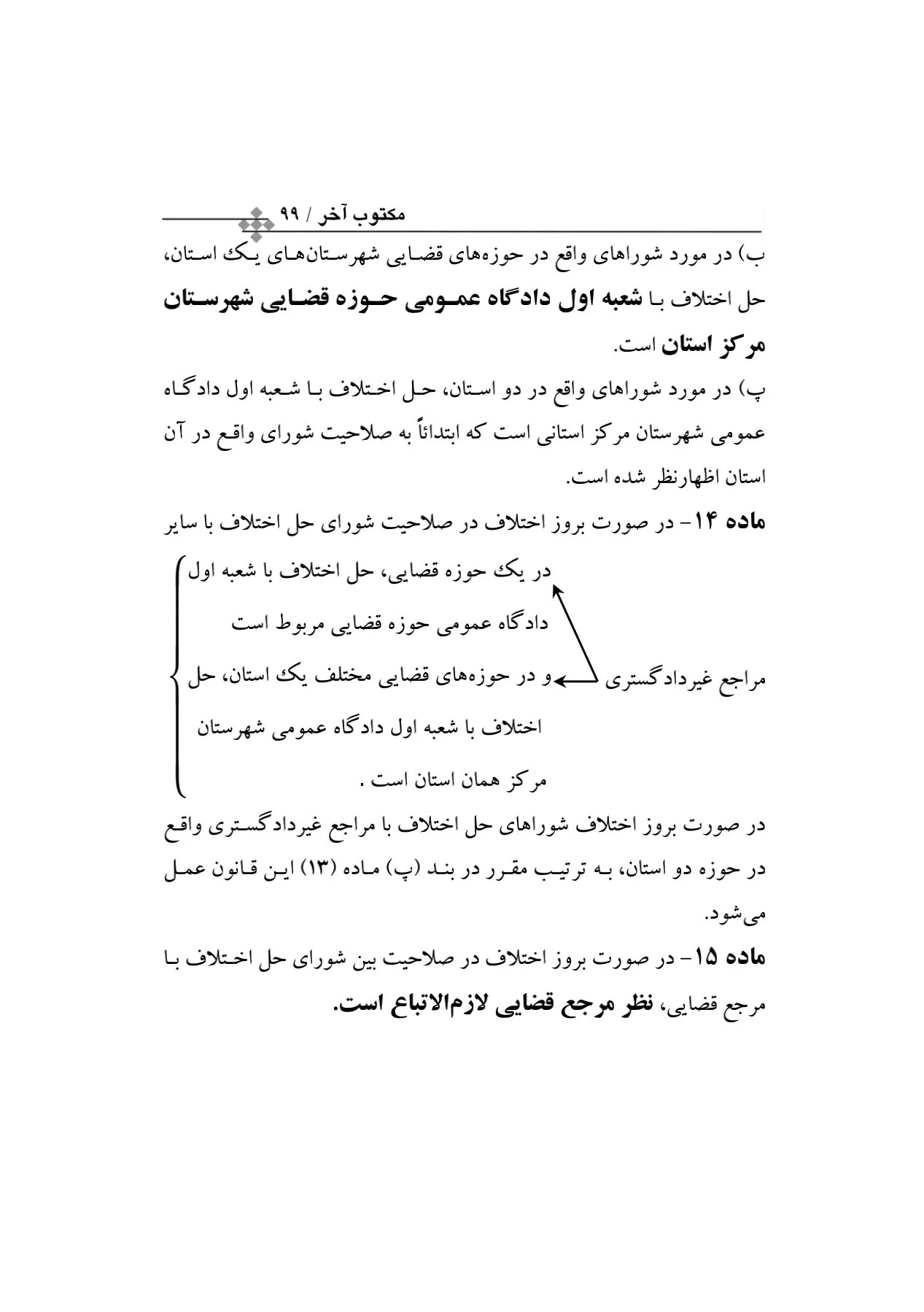 قوانین خاص آیین دادرسی مدنی در جامه نمودار(مکتوب آخر)