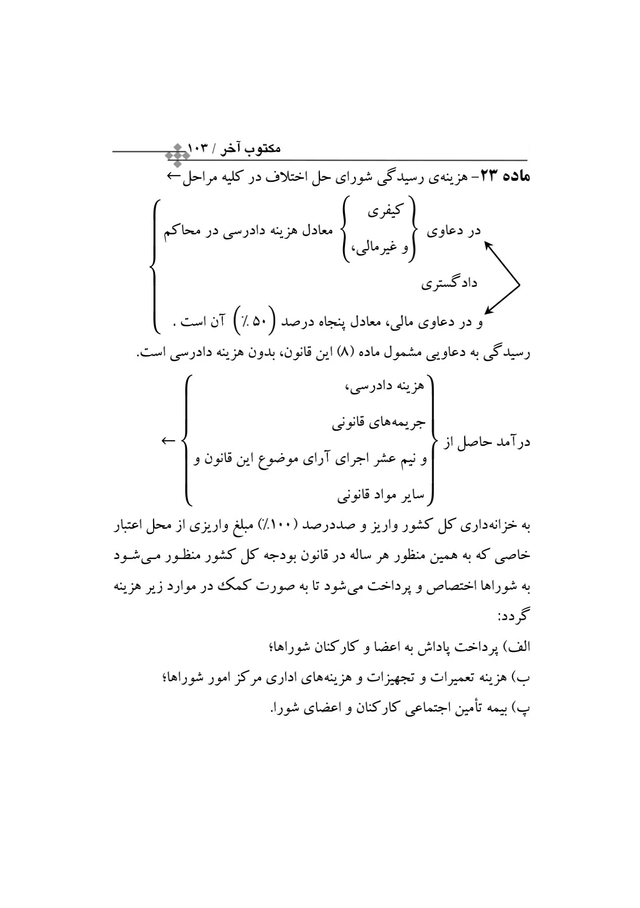 قوانین خاص آیین دادرسی مدنی در جامه نمودار(مکتوب آخر)