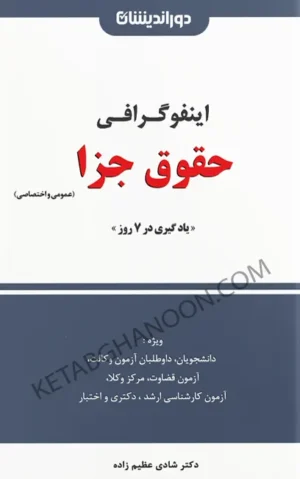کتاب اینفوگرافی حقوق جزا عمومی و اختصاصی تالیف دکتر شادی عظیم‌زاده
