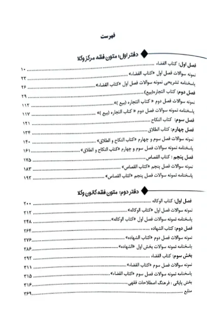 اهم مباحث متون فقه وکالت (کانون وکلا، مرکز وکلا)