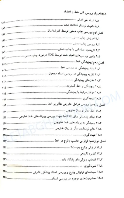 اصول بررسی فنی خط و امضاء زندیه